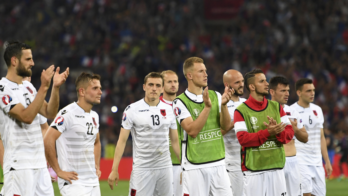 during the UEFA EURO 2016 Group A match between France and Albania at Stade Velodrome on June 15, 2016 in Marseille, France.