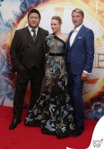 (left to right) Benedict Wong, Rachel McAdams and Mads Mikkelsen attending a fan screening for Marvel's Doctor Strange at the Odeon Leicester Square in central London. PRESS ASSOCIATION Photo. Picture date: Monday October 24, 2016. Photo credit should read: Yui Mok/PA Wire