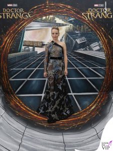 Rachel McAdams poses in front of a Dr Strange-inspired 3D portal artwork in the foyer of the Odeon Leicester Square, London, before an official fan screening of the film. PRESS ASSOCIATION Photo. Picture date: Monday October 24, 2016. Photo credit should read: Yui Mok/PA Wire