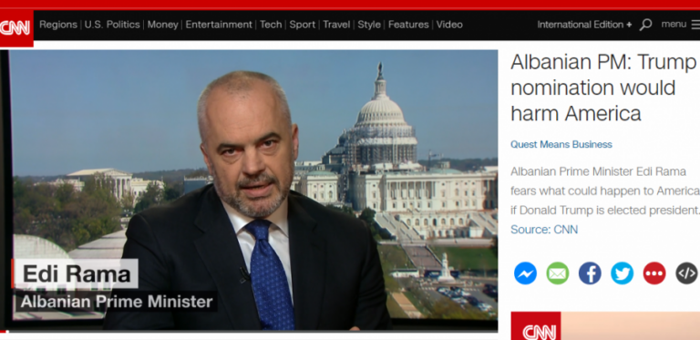Edi Rama duhet të ngrihet mbi inferioritetin e fushatës antiTrump