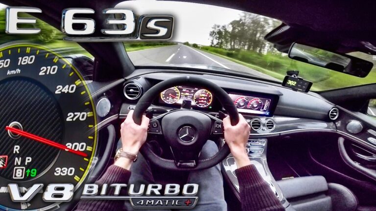 Mercedes AMG E63 S i qetë edhe kur lëviz me 300 kilometra në orë (VIDEO)