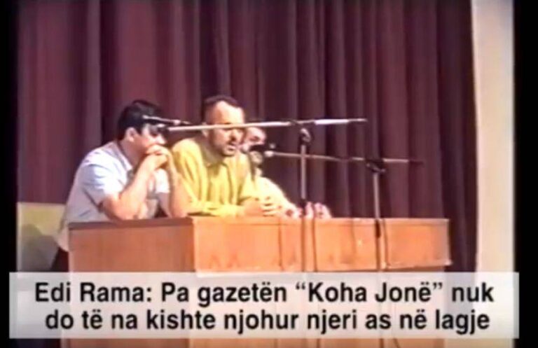 Kur Edi Rama thoshte: Pa “Koha Jonë” ne nuk do na njihte njeri as në lagje….