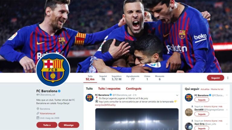 Barcelona, “mbretëresha” e “Twitter” për vitin 2019