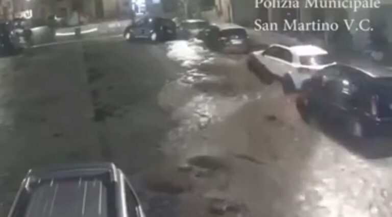 Pamje apokaliptike në Itali, një qytet përfshihet nga përmbytjet