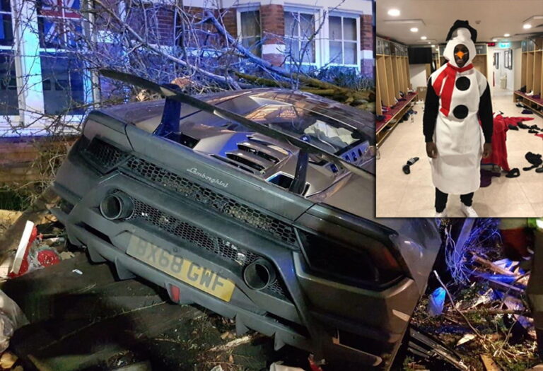 U vesh si plak dëbore, futbollisti i njohur shkatërron Lamborghini-n në aksident