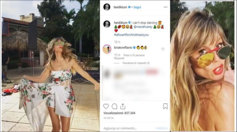 Heidi Klum kërcen me muzikë Krishtlindjesh Briatore duartroket
