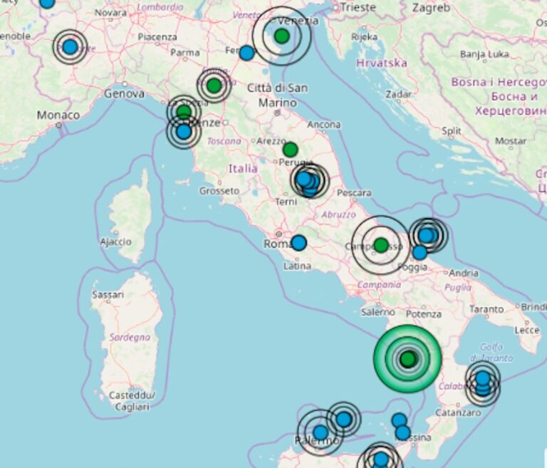 Italianët në panik nga tërmetet e lehta. Dalin të tmerruar në rrugë, mbyllen shkollat