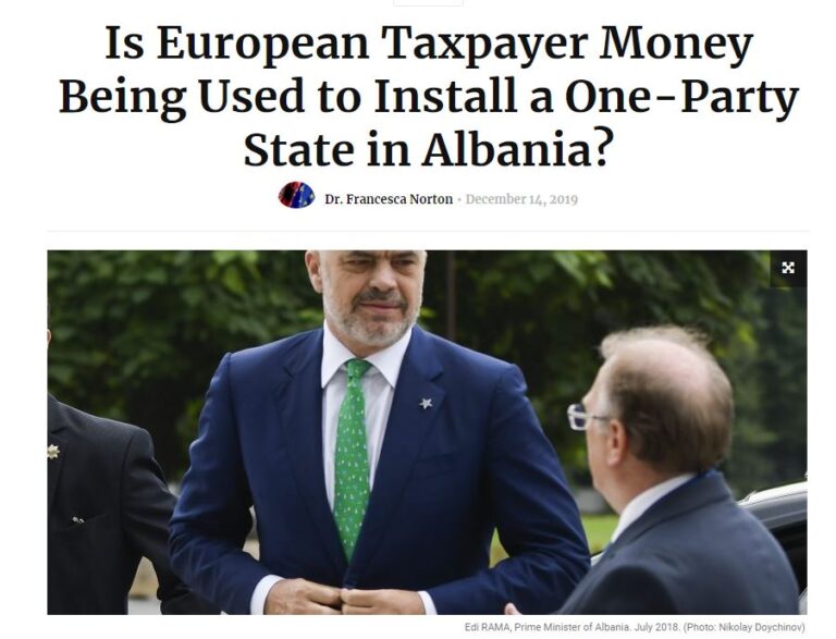 A po përdoren paratë e taksapaguesve të BE për të instaluar shtet një-partiak në Shqipëri?