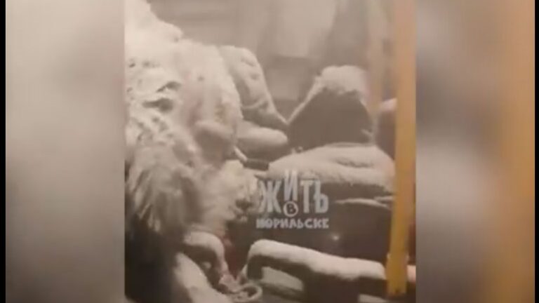 Xhamat u shkatërruan dhe gjithë autobusi dhe pasagjerët u mbuluan nga stuhi dëbore