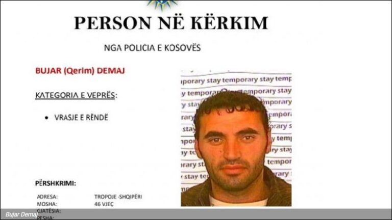 Policia e Kosovës kërkon ndihmën e qytetarëve për arrestimin e 46-vjeçarit nga Tropoja