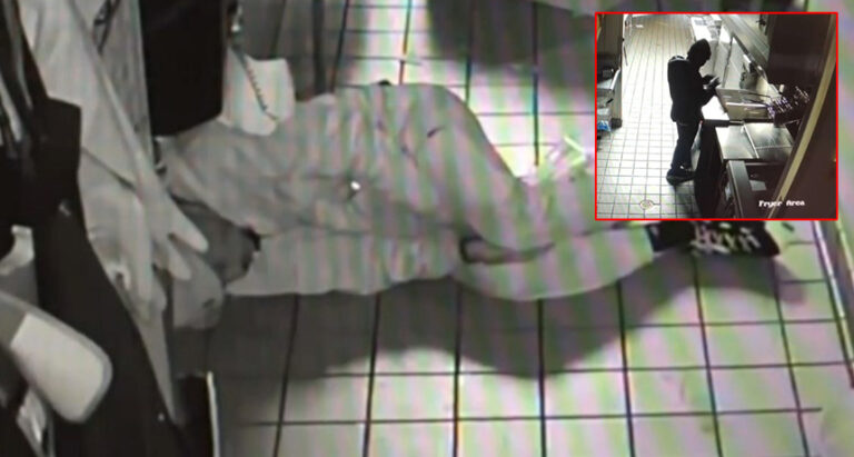 Video/ Hyri për të grabitur në fast-food, hajduti ha dhe e zë gjumi brenda