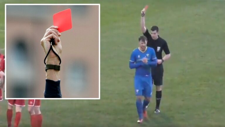 VIDEO/ E paprecedent, futbollisti merr 3 kartona për 12 sekondave lojë