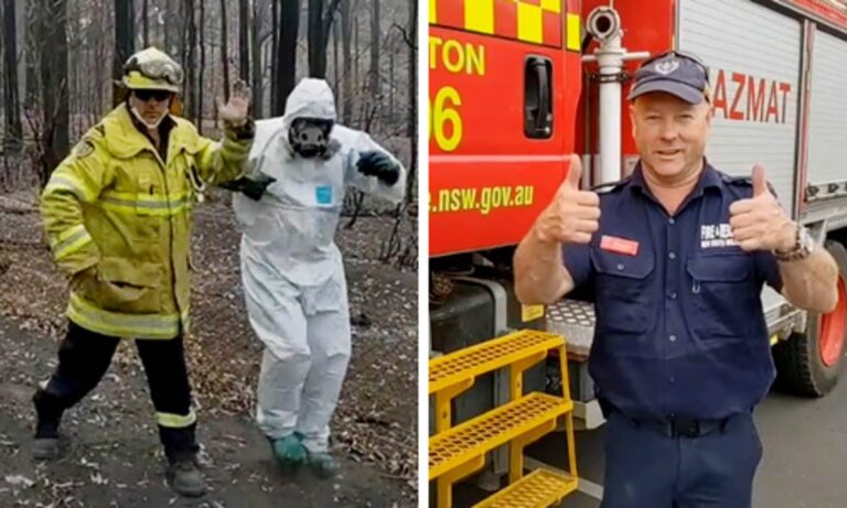 Kërcimi i zjarrëfikësit në Australi bëhet viral në rrjet: E bëj për t’i ngritur moralin qytetarëve