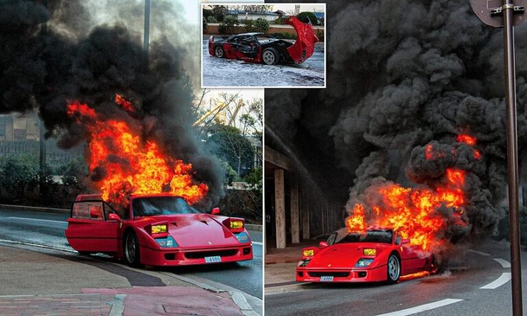 Ferrari, 1.2 milionë euro shpërthen në flakë