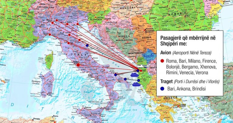 15 fluturime dhe 4 tragete në ditë nga Italia. A mund ta mbajmë larg koronavirusin?