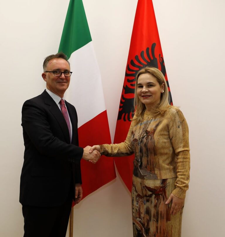 Kryemadhi takon ambasadorin e ri të Italisë: Italia, partner strategjik i Shqipërisë