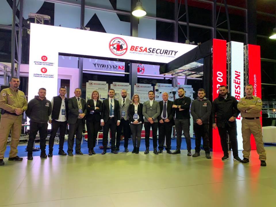 Ekipi i “Besa Security” në Panairin “Safety & Security Expo 2020”, organizuar në Tiranë nga Expocity Albania.