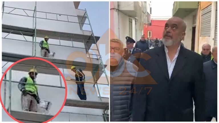 Siguria në punë “shkelet” edhe në sy të Kryeministrit apo “luhet” diçka tjetër? Çfarë i thanë banorët Ramës gjatë inspektimit në Durrës