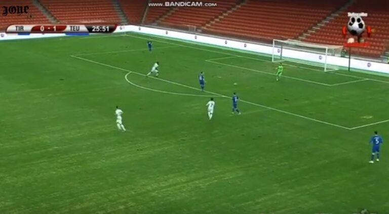 Gafë e rëndë e portierit të Teutës, barazon Tirana me Ngoo (VIDEO)