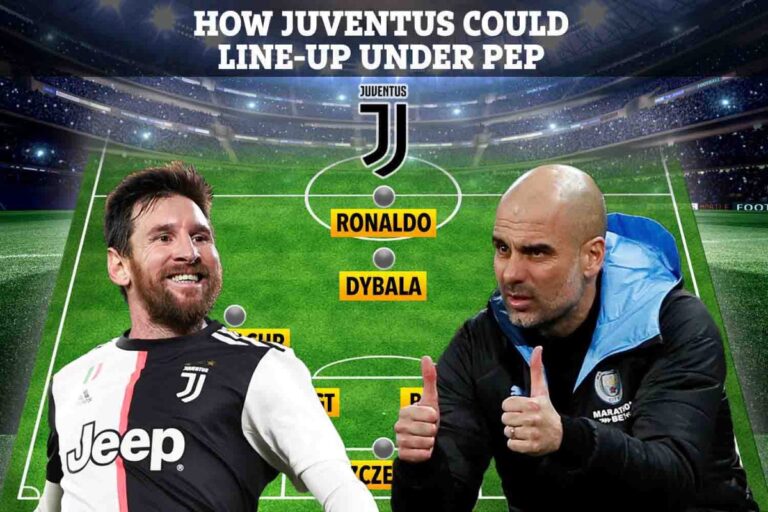 Formacioni i frikshëm i Juventusit me Messin dhe Guardiolën