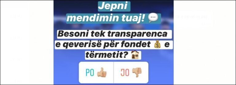 Sondazhi/ Basha bën pyetjen e ditës në Instagram