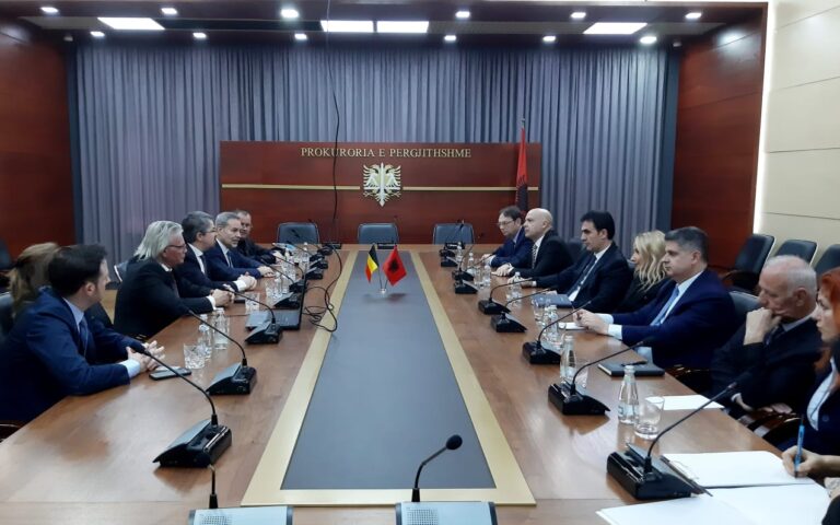 Olsian Çela takohet me delegacionin e Zyrës së Prokurorisë Federale të Belgjikës