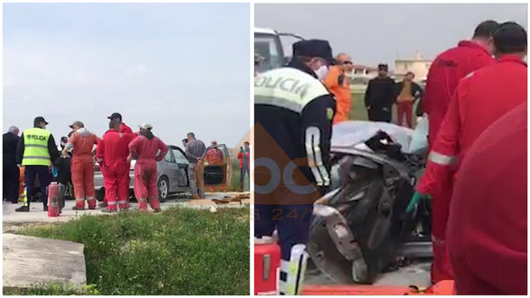 Përplasen makinat në Patos, plagoset rëndë një person