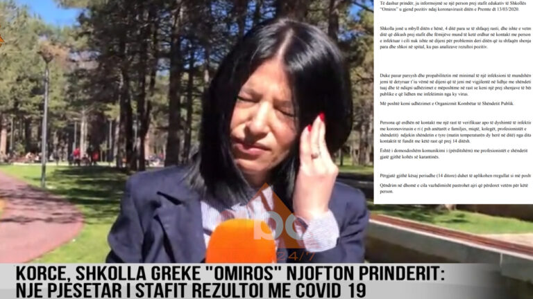 Mësuesi i shkollës i infektuar me koronavirus, gazetarja përlotet live: Kam vajzën aty
