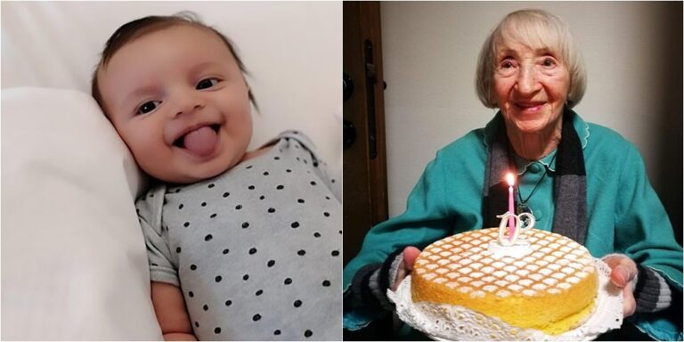 102-vjeçarja dhe vogëlushi 6-muajsh, fytyrat e shpresës