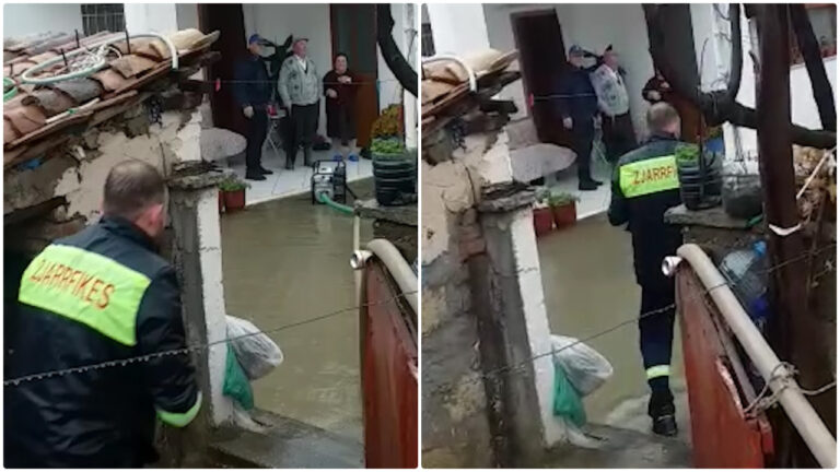 Banesat në Memaliaj nën ujë pas shiut