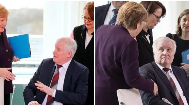 Frikë nga koronavirusi, ministri nuk i jep dorën Angela Merkel, shikoni si reagon kancelarja (Video)
