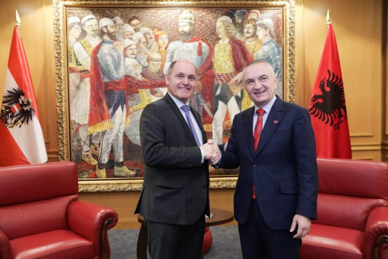 Presidenti Meta takon Wolfgang Sobotka-n: Austria mbështetëse e integrimit të Shqipërisë në BE