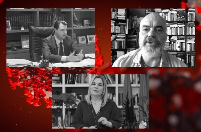 Plasi libri në Shqipëri, politikanë e vipa dalin përpara bibliotekave kur flasin për koronavirusin