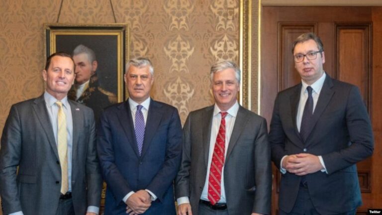 Takimi me Vuçiç në Shtëpinë e Bardhë, Thaçi: Më i rëndësishmi që ka ndodhur mes Kosovës dhe Serbisë