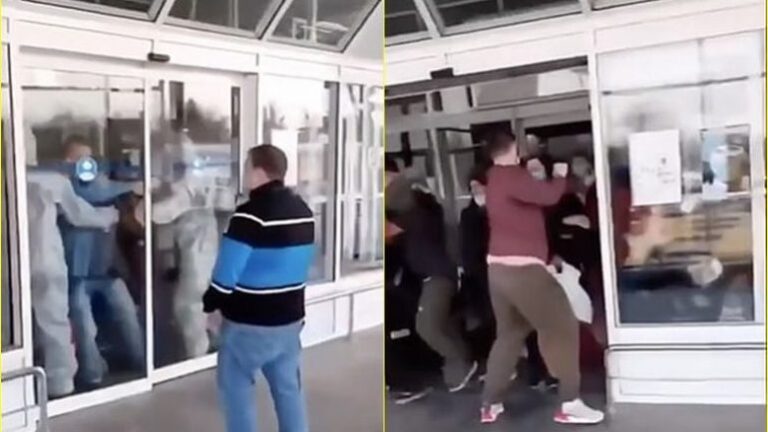 VIDEO/ Sherr i madh në aeroport, turistët ukrainas “shpërthejnë” dyert, refuzojnë të futen në karantinë