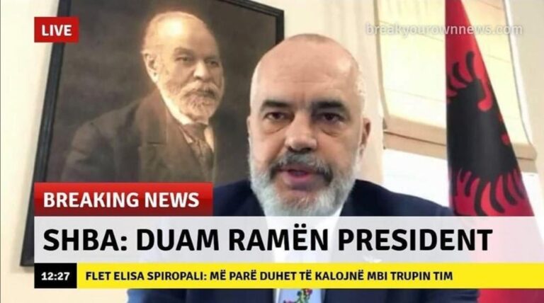 Në SHBA duan Edi Ramën president