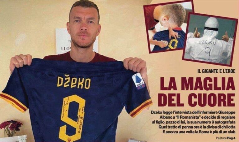 Dzeko realizon ëndrrën e një infermieri që mbante emrin e tij duke luftuar Covid-19
