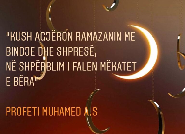 Rama citon profetin Muhamed për nisjen e muajit të Ramazanit