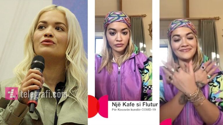 Rita Ora i bashkohet nismës “Një kafe si flutur”: Rrini në shtëpi. Ju dua (VIDEO)