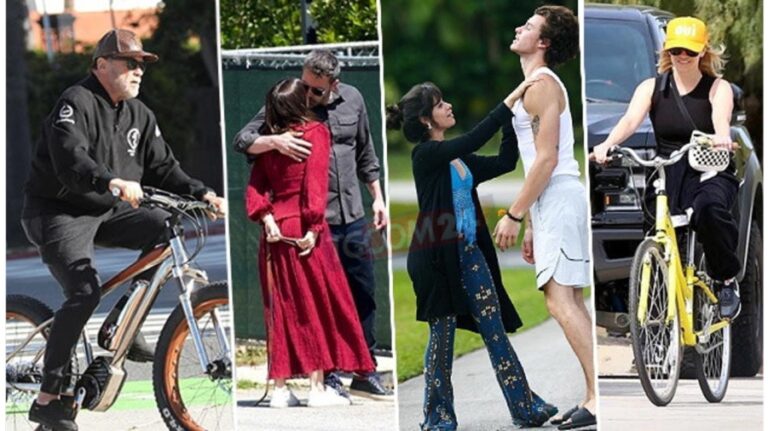 Me biçikletë ose në këmbë, yjet e Hollywoodit nuk respektojnë karantinën (Foto)