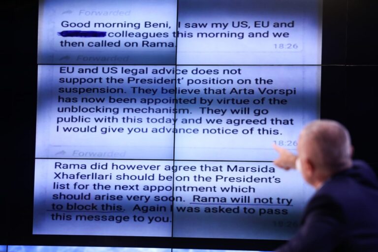 Publikohen SMS-të në anglisht, ku Kryeministri Rama përcakton emrat në Gjykatën Kushtetuese