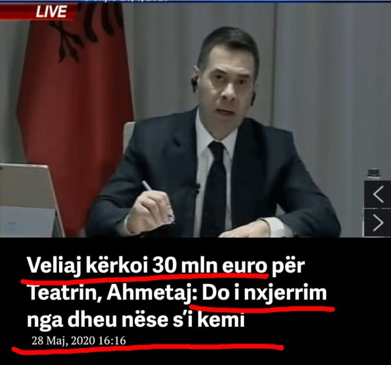 “Do i nxjerrim nga dheu lekët për Teatrin e ri”, Strazimiri “shpërthen” ndaj Ahmetajt dhe “Rilindjes”: Ngrehuni dhe bjerini!