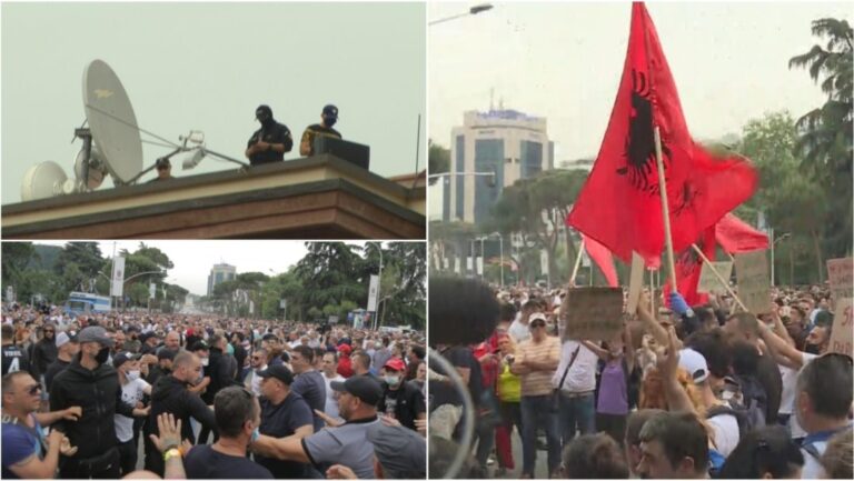 Protesuesi që hodhi shashkën, shpërthen në sharje ndaj gazetarit (VIDEO)