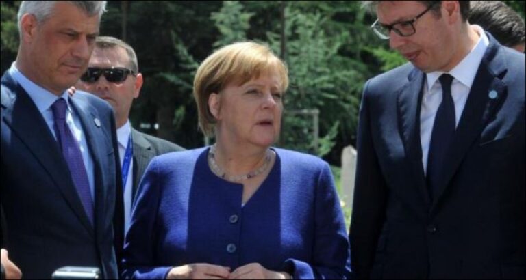Merkel porosit Thaçin dhe Vuçiç: Marrëveshja Kosovë-Serbi të përgatiten brenda vitit