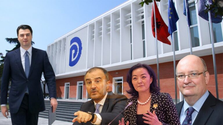 Ambasadorët Kim, Soreca dhe Norman në zyrën e Bashës