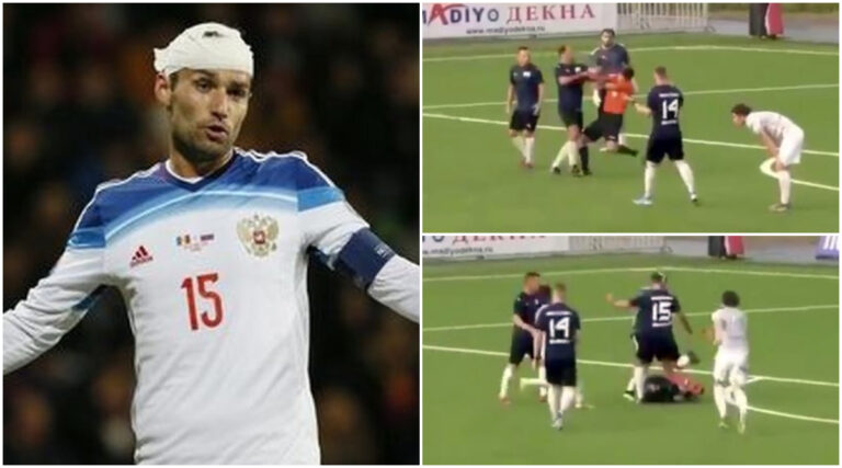 Ish-kapiteni i Rusisë godet me grushte dhe shkelma arbitrin (VIDEO)