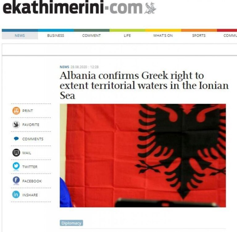“Zgjerohen me 12 milje”, grekët të kënaqur me qëndrimet e kryeministrit Rama