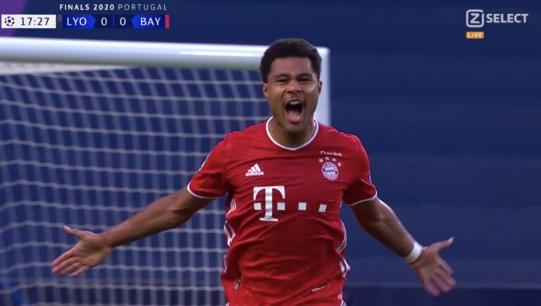 Bayerni zhbllokon sfidën ndaj Lyon me një super gol të Gnabry (VIDEO)