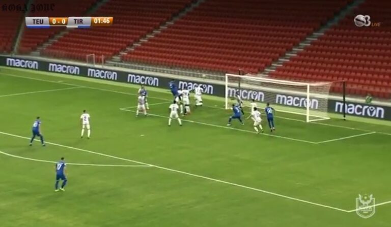 Teuta në avantazh ndaj Tiranës me një super gol të Hoxhës (VIDEO)