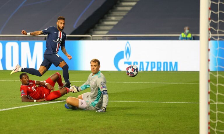 PSG-Bayern pa gola në 45 minutat e para, raste të arta për Neymar dhe Lewandowskin (VIDEO)